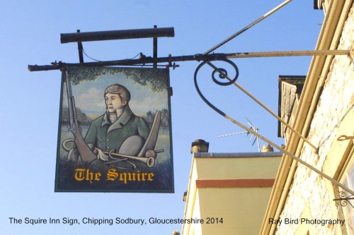 The Squire Pub Sign, Broad Street, Chipping Sodbury, Gloucestershire 2014