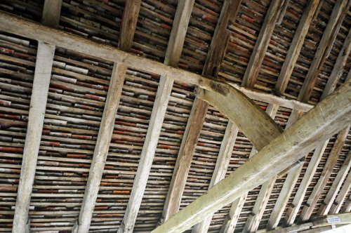 Barn roof at Smallhythe Place, the home of Ellen Terry - actress