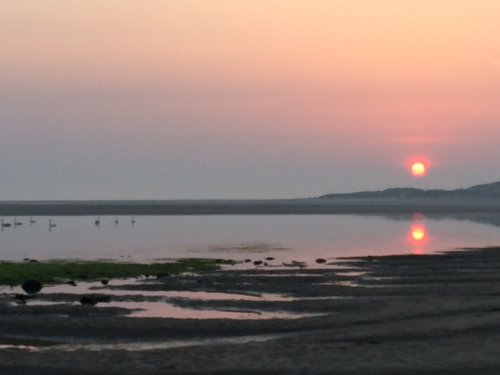 Sunrise over Budle Bay