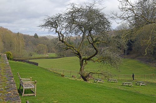 The view from Chedworth Roman Villa