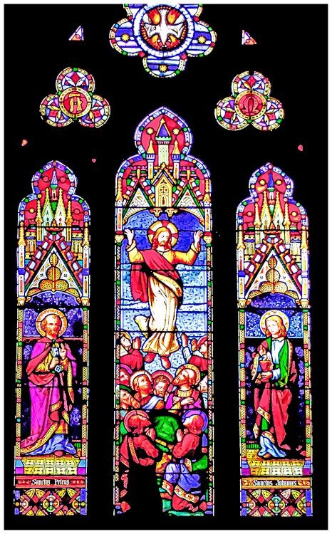 St Peters Church, Berrynarbor, stained glass window