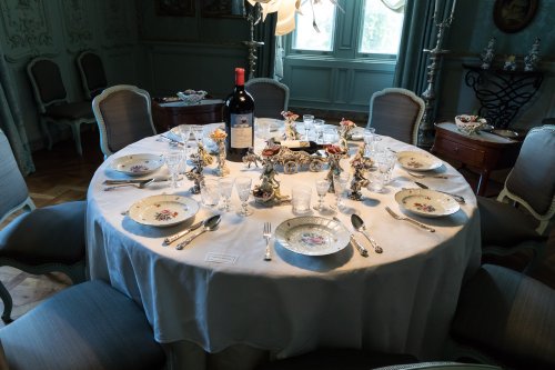Table set for lunch at Waddesdon
