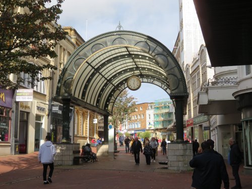 Outside the Arcade in Bournemouth