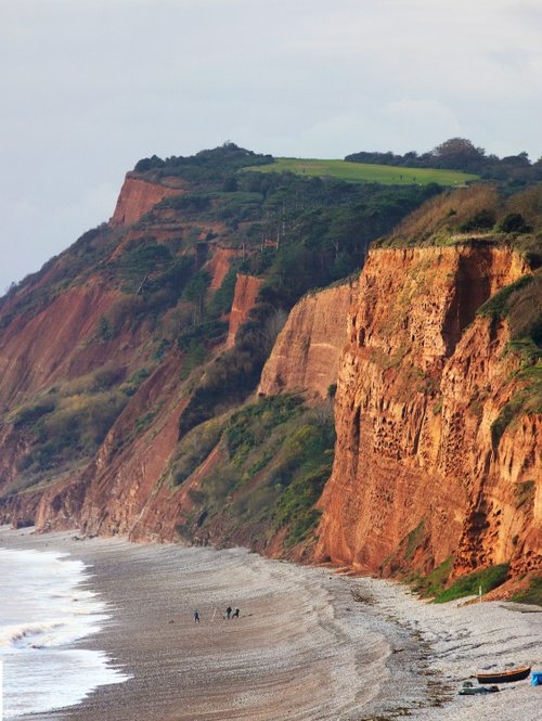 Red cliffs of Budleigh