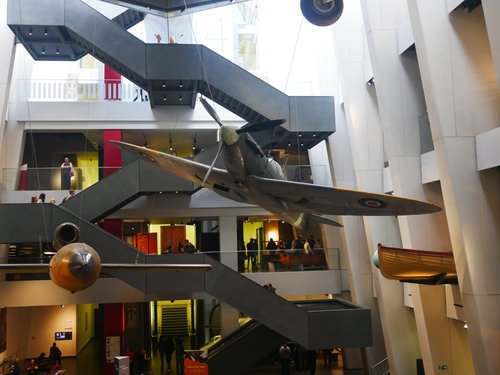 Interior of the Imperial War Museum, London, as it currently looks