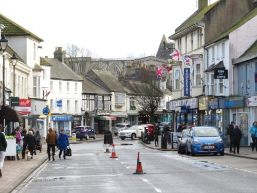 Christchurch town street scene