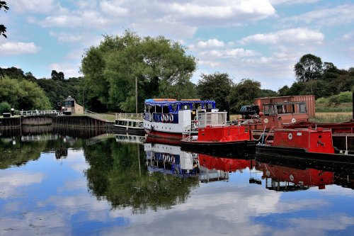 Boats on Sheffield and South Yorkshire  Canal, Sprotbrough