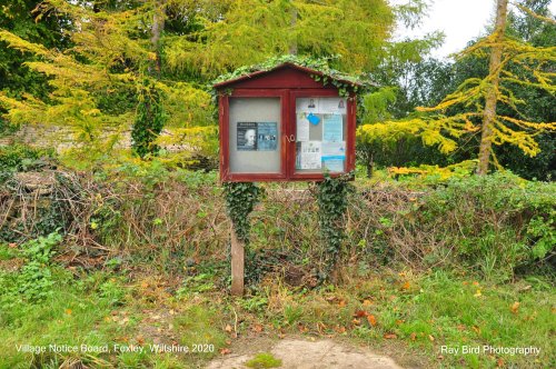 Village Notice Board, Foxley, Wiltshire 2020