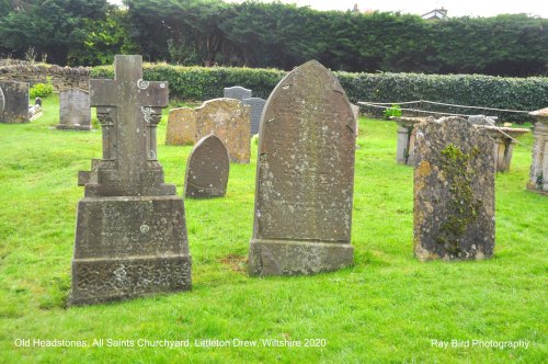 Old Headstones, All Saints Church, Littleton Drew, Wiltshire 2020