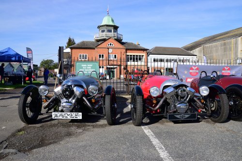 Modern 3-wheelers Lined up at Brooklands