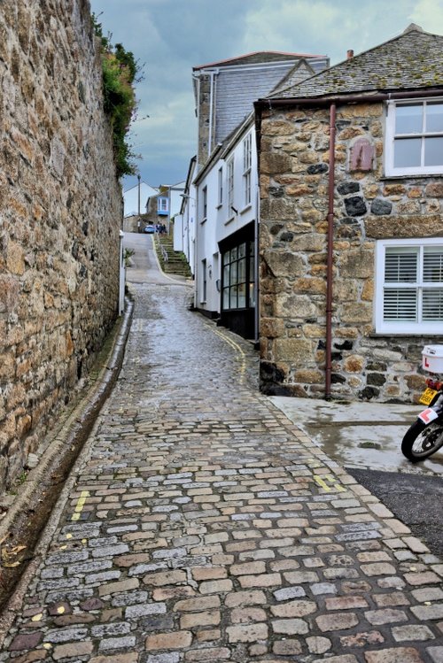 Steep Narrow Streets are Common Around the Cornish Coast