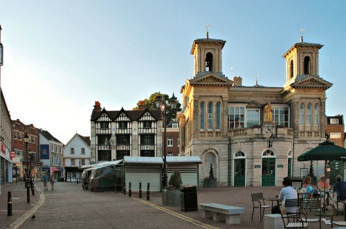 Kingston's Market Square, with its Italianate Market Hall, After the Shoppers Have Gone Home