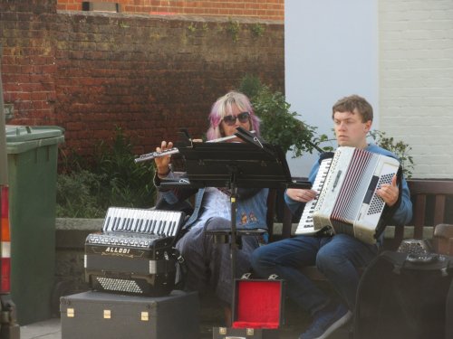 Street Musicians In Southwold, Suffolk