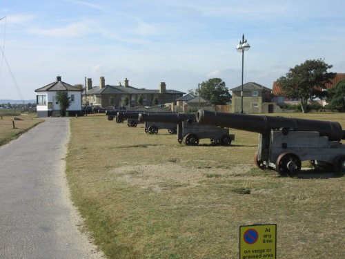 Seaside Cannon at Southwold Suffolk