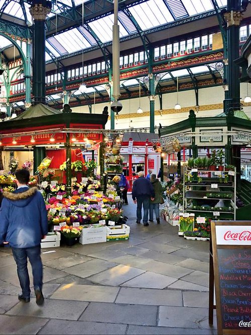Inside the Main Entrance of Leeds Kirkgate Market
