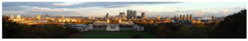 Panoramic view from Greenwich Park