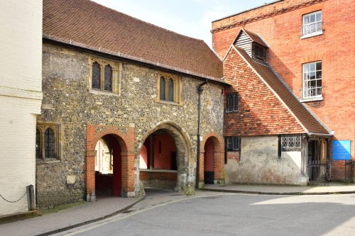 The Church of St Swithun-upon-Kingsgate (Entrance by Staircase on the Right).