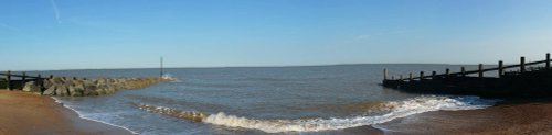 Felixstowe beach panorama