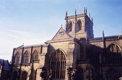 Exterior of Sherbourne Abbey