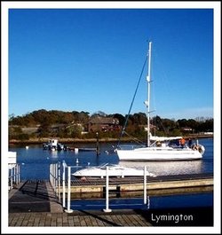 Lymington, Hampshire. A view from the Town Quay