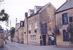 View of a street in Bourton-on-the-water