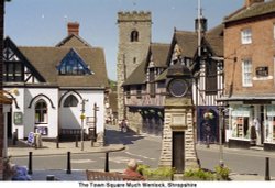 The Town  Square of Much Wenlock, Shropshire