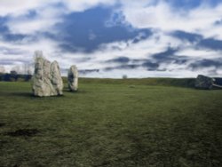 Stones at Avebury, Wiltshire. Feb 2005