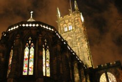 This is Saint Peters Church in the heart of Wolverhampton city center