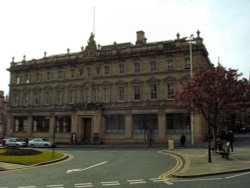 St George's Square, Huddersfield, from the station car park.