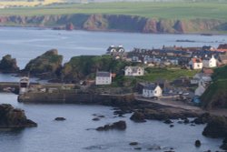 St Abbs, on the eastern Scottish Borders, Scotland