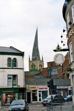 St Mary and All Saints Church in Chesterfield, Derbyshire