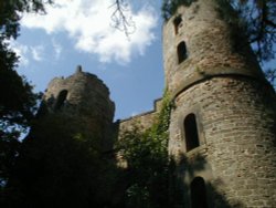 A good view of Stainborough Castle at Wentworth Castle Gardens near Barnsley