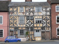 Tudor house in Ludlow, Shropshire