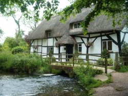 New Alresford, Hampshire, along the river walk. This is Fulling Mill, built in the 13th century