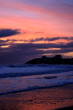 Sun Rise at Seaton Sluice, Tyne & Wear.