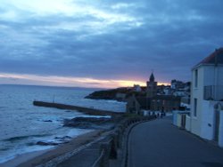 Porthleven, Cornwall. Looking towards the harbour mouth from the east