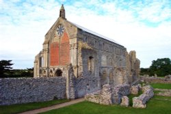 Binham Priory near Stiffkey and Wells-next-the-Sea.