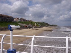 Cromer beach from the pier. Cromer, Norfolk