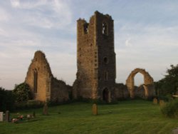 St Andrews Church a Ruin, at Roudham, Norfolk