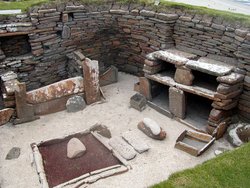 Skara Brae in the Orkney Islands, Scotland