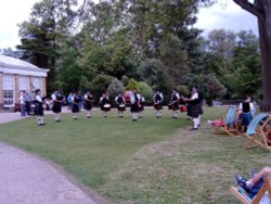 City of Bradford Pipe Band and Dancers at Sewerby Hall, North Yorkshire. July 9th 2006