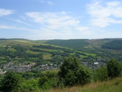 Picture taken of Crynant from Gelli Galed mountain