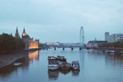 View North from Lambeth Bridge, London
