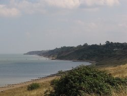 Looking towards Minster Cliffs and the Leas  Minster, Isle of Sheppey