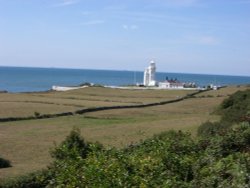 Isle of Wight: St. Catherine's Lighthouse in early September 2006