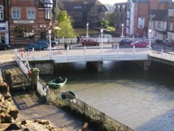 Bridge over river medway Tonbridge, Kent