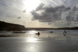 Late sun at Polzeath, Cornwall