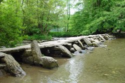 Tarr Steps, Dulverton, Somerset, dating from 1000 BC