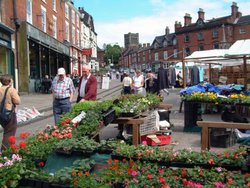 Market day in Ashbourne, Derbyshire.