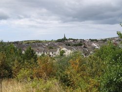 Millom from the top of the slaggy, Millom, Cumbria